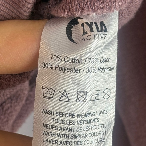 ZYIA Cotton Blend Dusty Rose Quarter-Zip Pullover Size Large - Picture 7 of 9